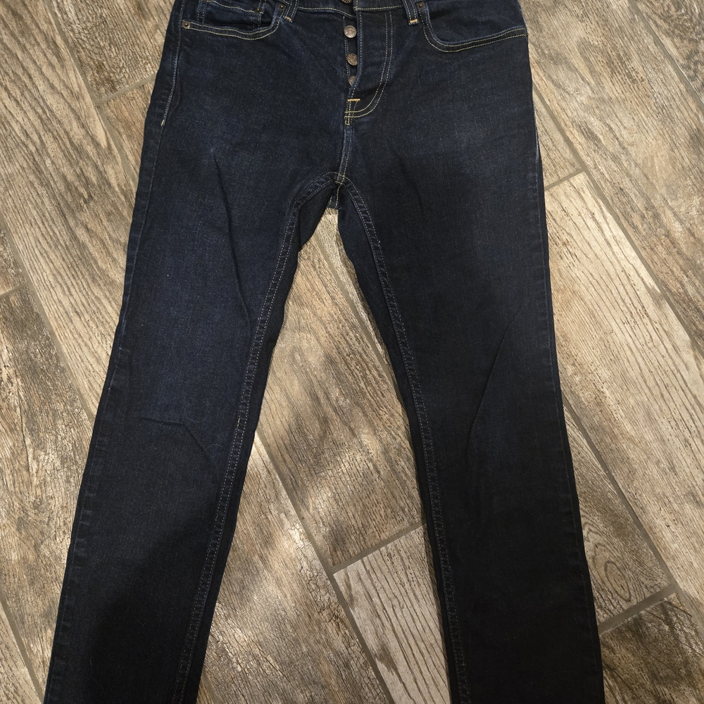 Hollister Men's Skinny Jeans - Dark Blue